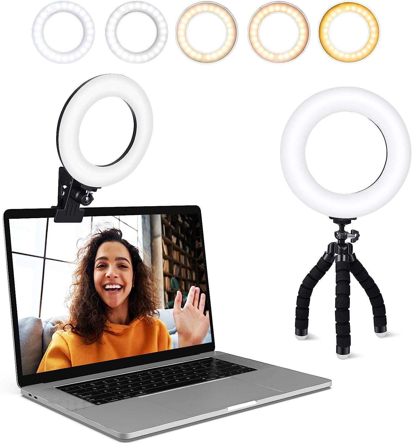 Video Conference Lighting Kit, Ring Light Clip on [...]