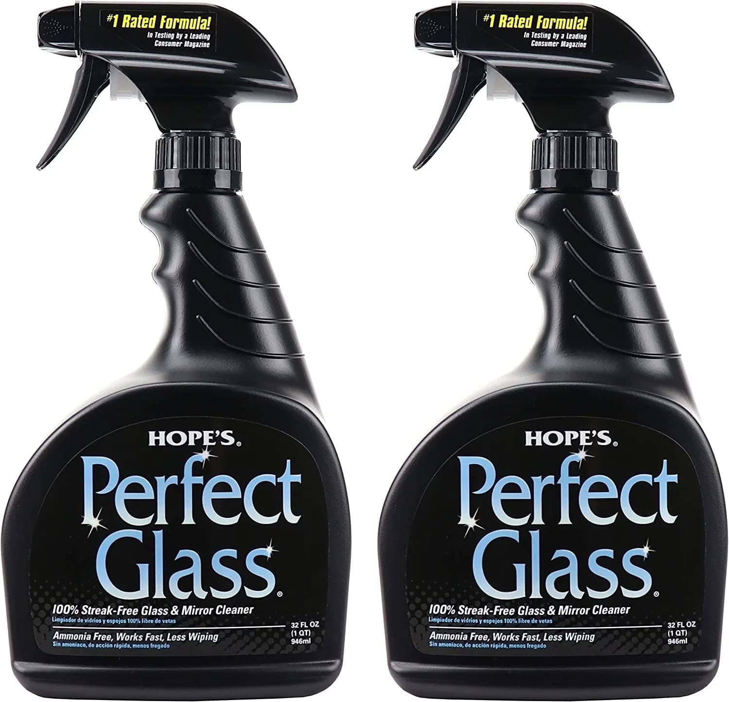 HOPE'S Perfect Glass Cleaner Spray, Streak-Free, [...]
