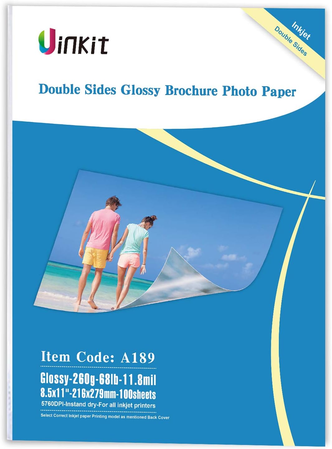 Uinkit Thick Photo Paper Glossy Double Sided 100 [...]