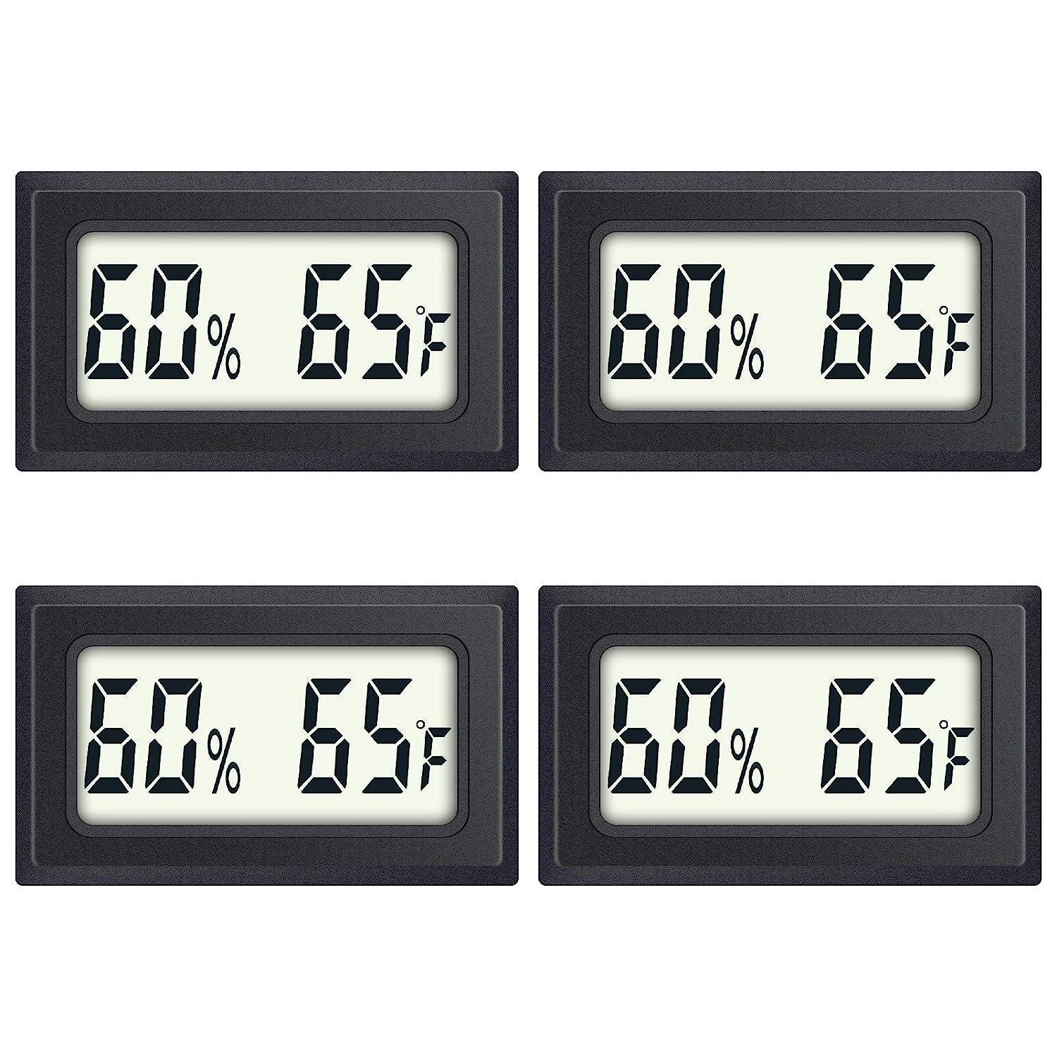 Reptile Thermometer 4-Pack Mini Digital Humidity [...]