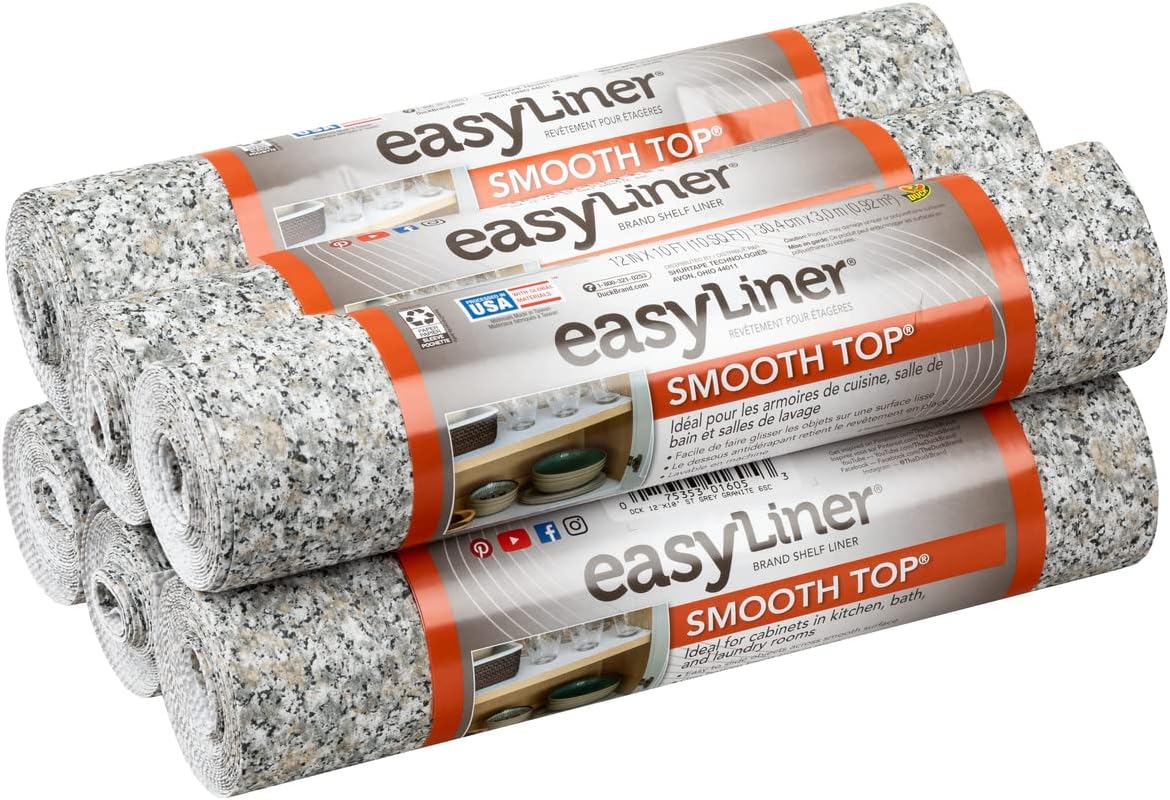 Duck EasyLiner Brand Smooth Top Shelf Liner, Grey [...]