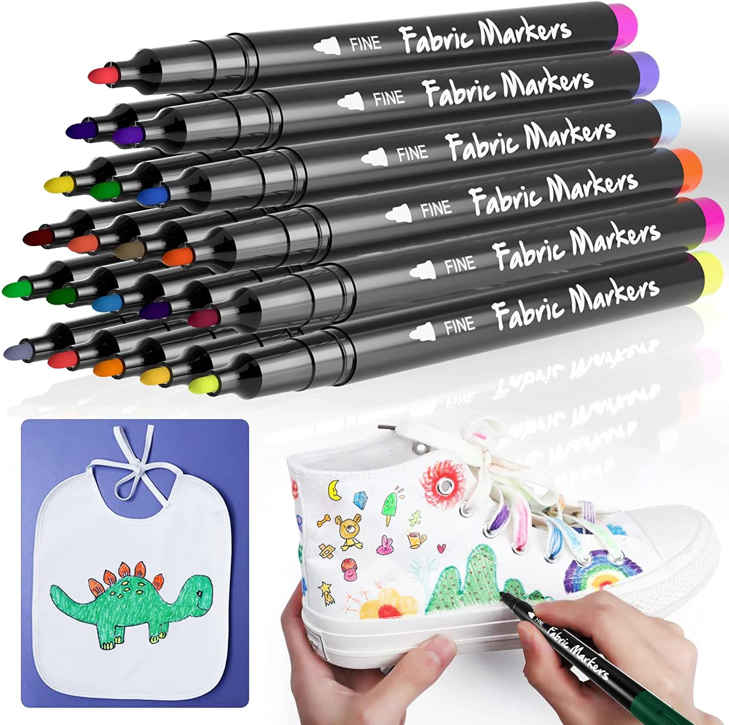 Fabric Markers Permanent for Clothes Sneaker Shoes T [...]