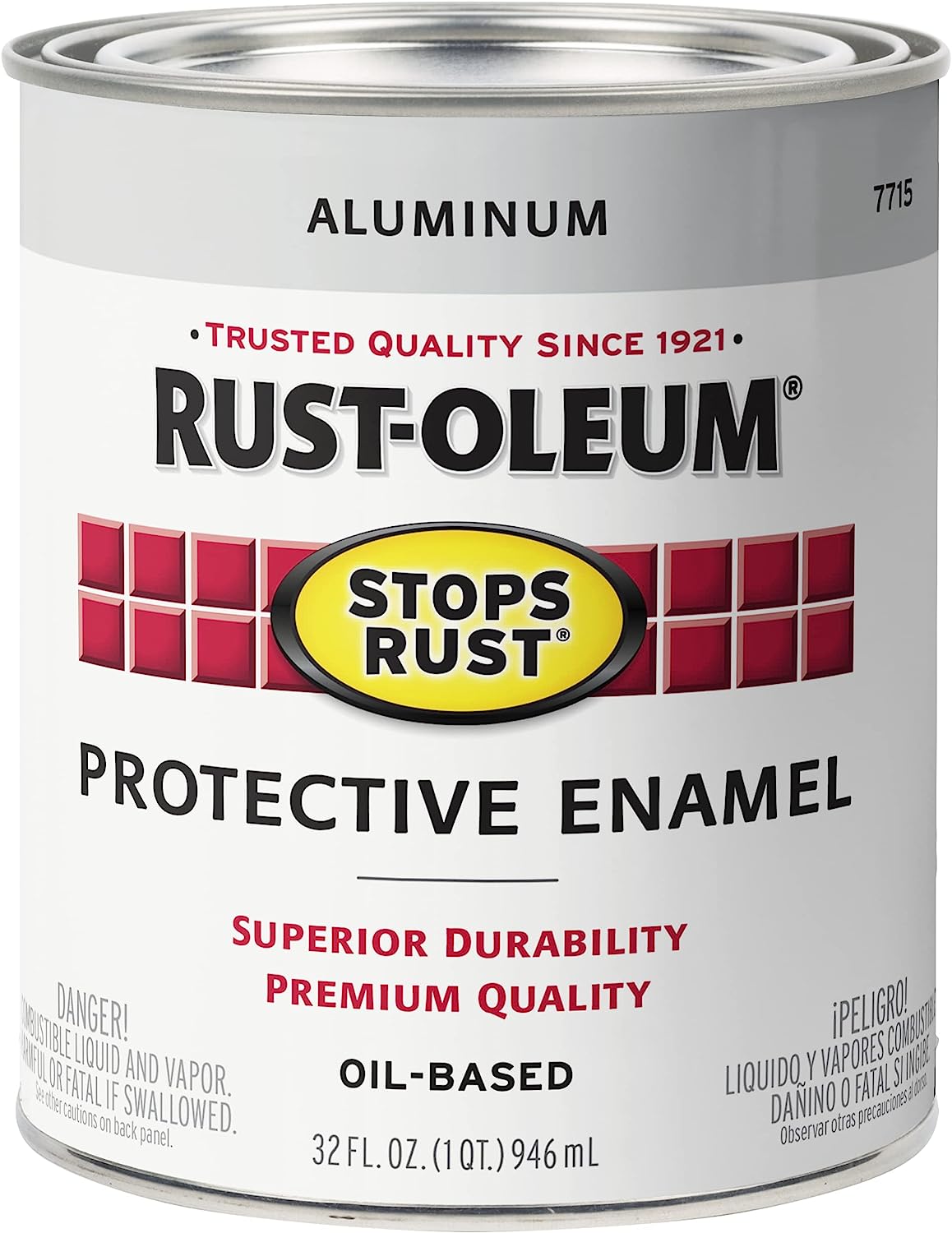 Rust-Oleum 7715502 Stops Rust Brush On Paint, Quart, [...]