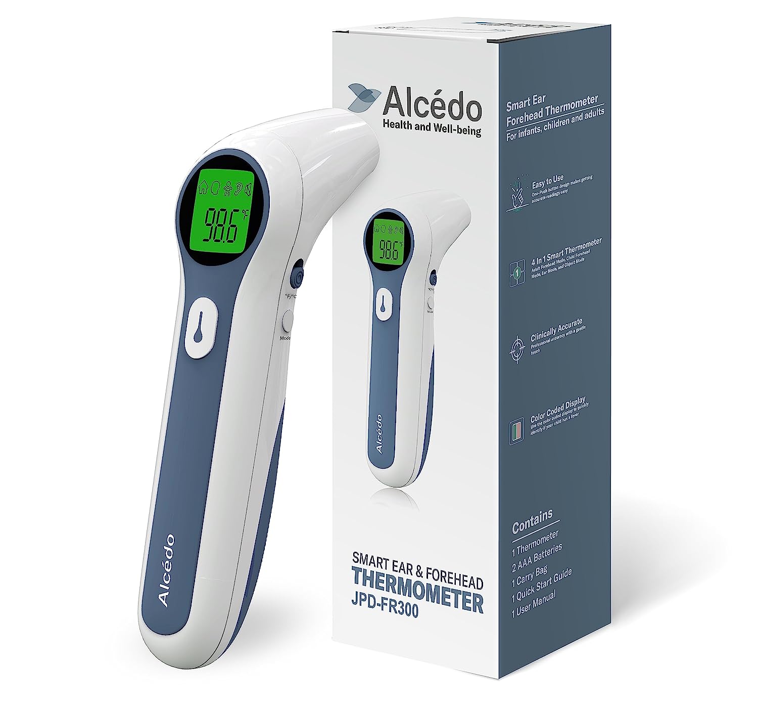 Alcedo Forehead and Ear Thermometer for Adults, Kids, [...]