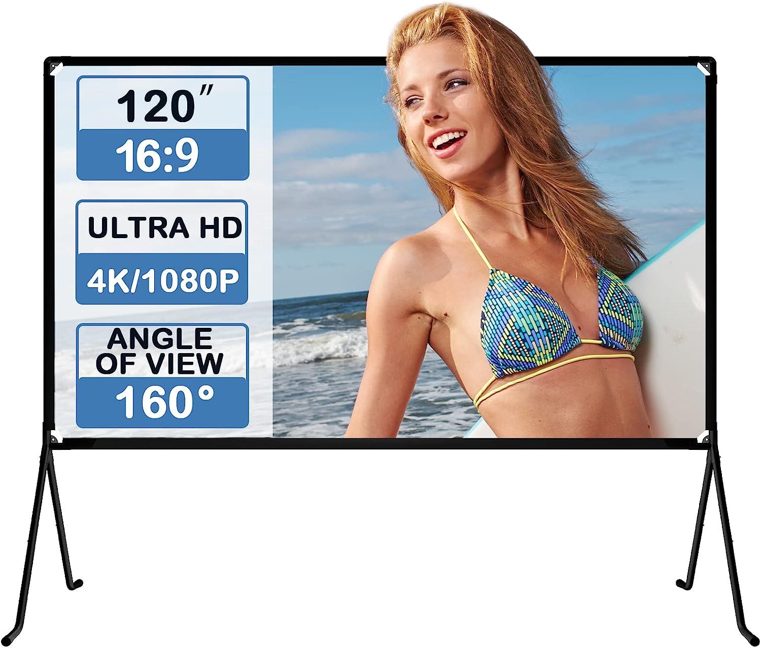 Projector Screen and Stand,120 Inch Outdoor Projector [...]