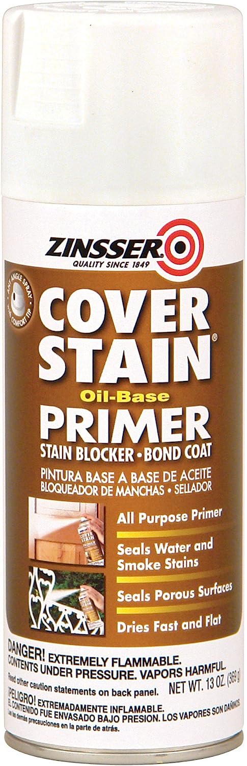 Zinsser 3608 Cover Stain Oil Base Primer Spray, 13 oz, White
