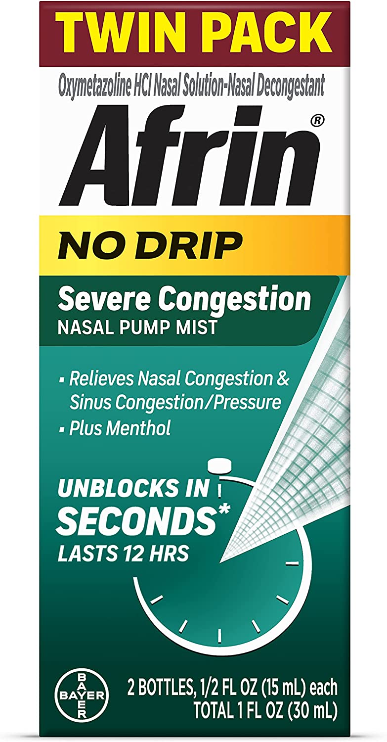 Afrin No Drip Severe Congestion Maximum Strength Nasal [...]