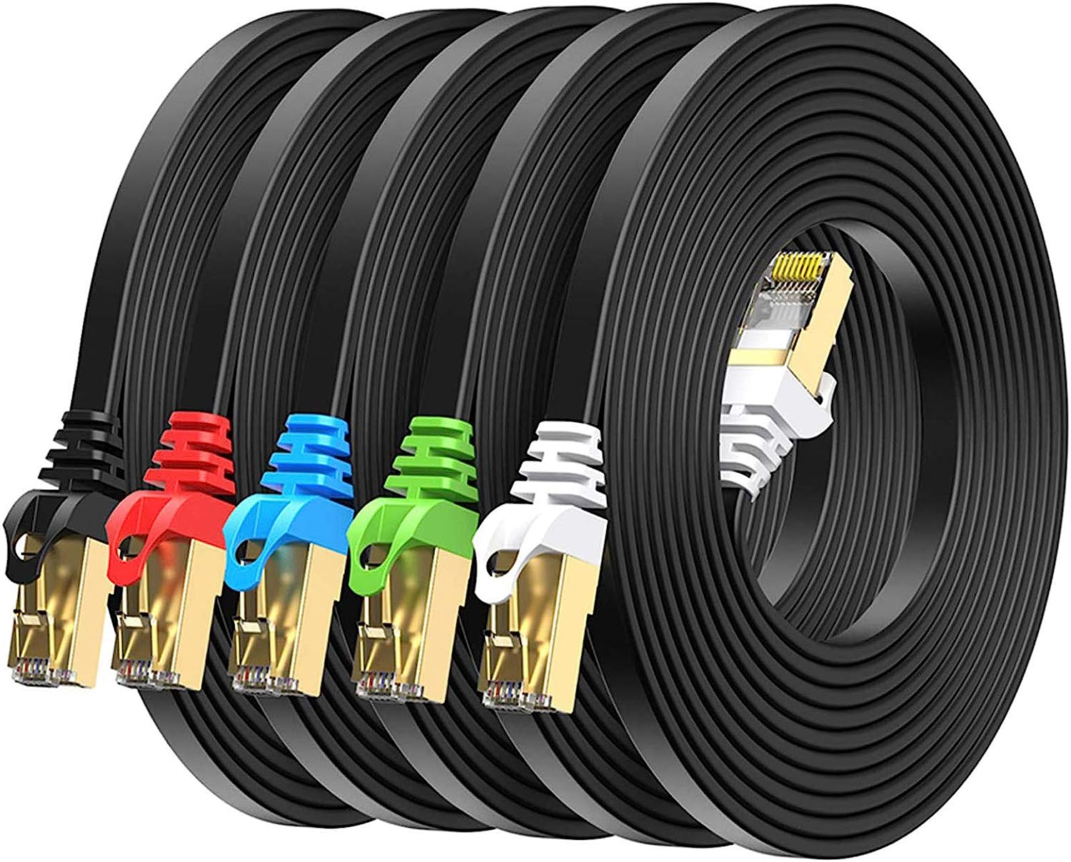 BUSOHE Cat8 Ethernet Cable 5FT 5 Pack Multi Color, [...]