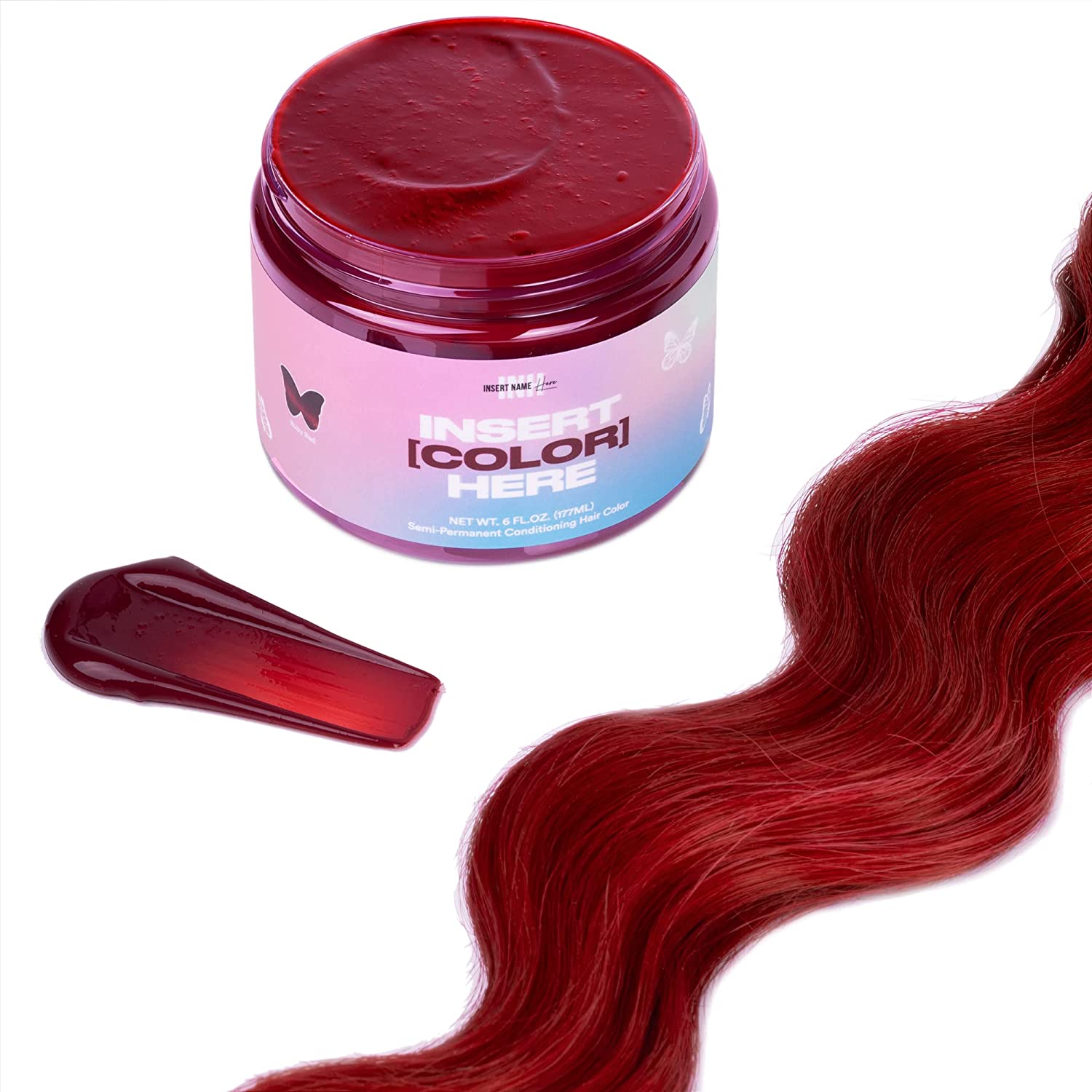 INH Semi Permanent Hair Color Ruby Red, Color [...]
