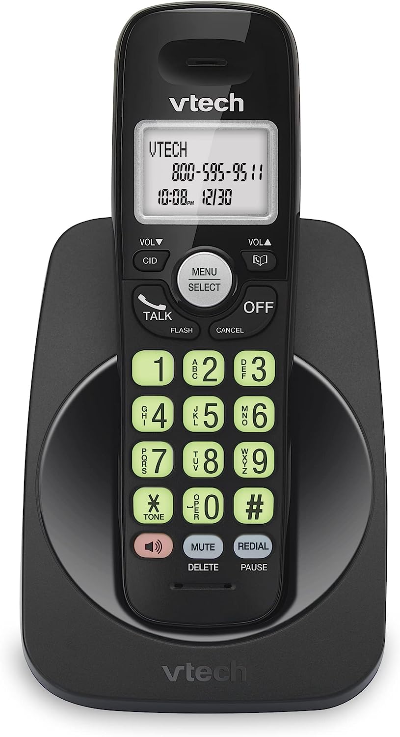 VTech VG101-11 DECT 6.0 Cordless Phone for Home, Blue- [...]