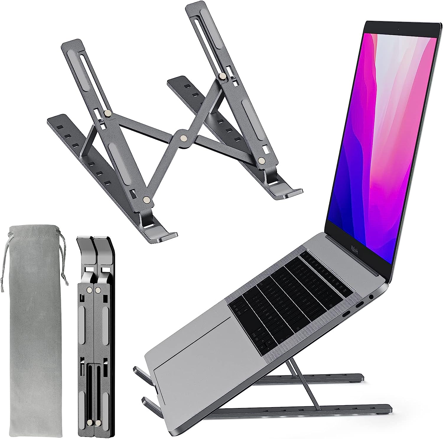 avakot Small Laptop Stand for Desk 7-Angle Adjustable [...]