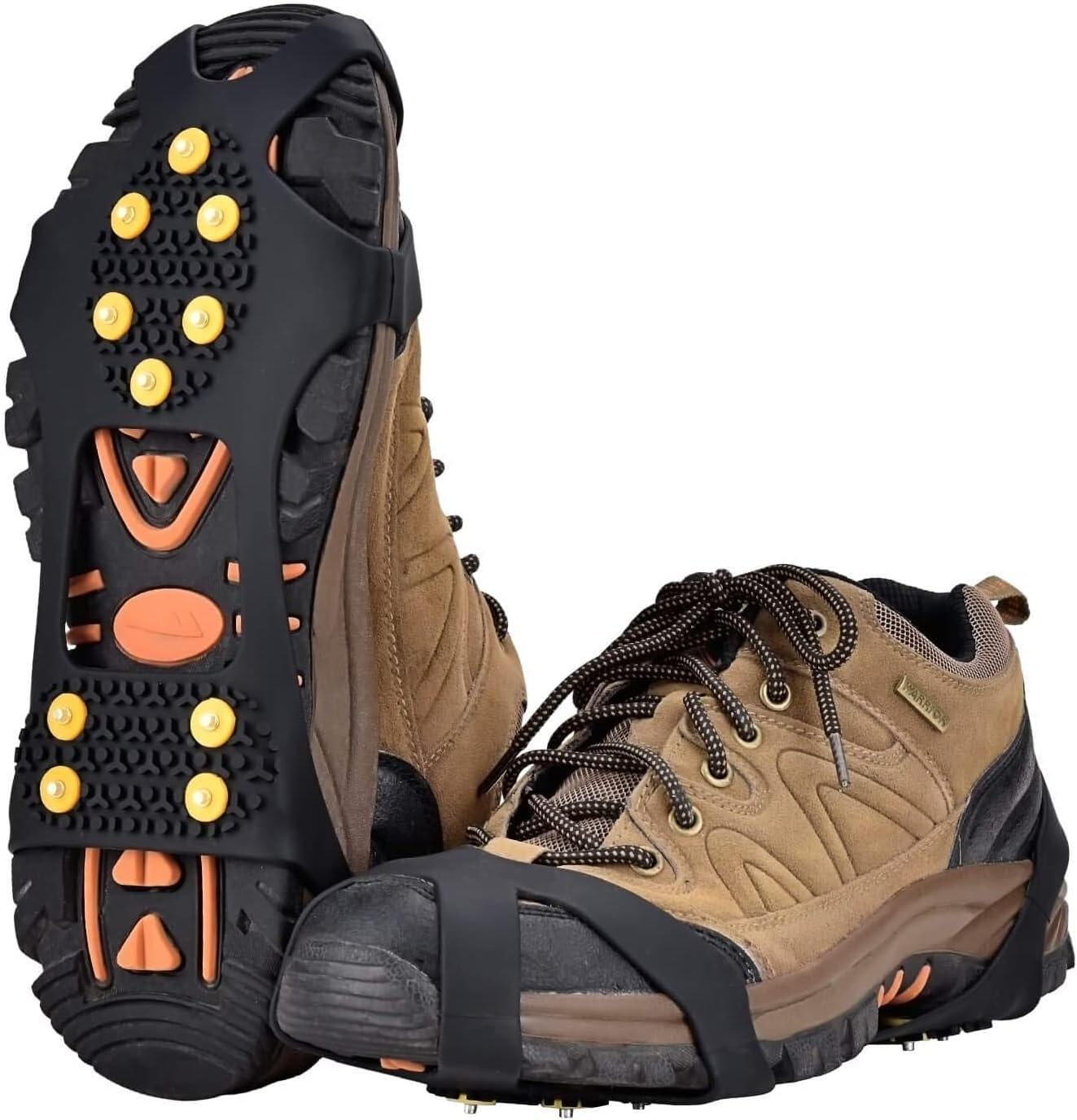 Aliglow Ice Snow Grips Over Shoe/Boot Traction Cleat [...]