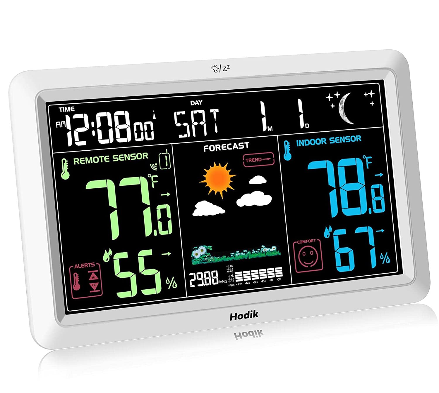 Weather Station with Atomic Clock Indoor Outdoor [...]