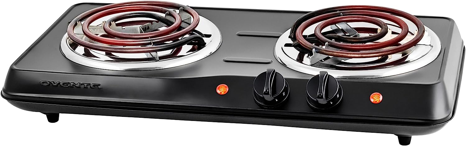 OVENTE Electric Double Coil Burner 6 & 5.75 Inch Hot [...]