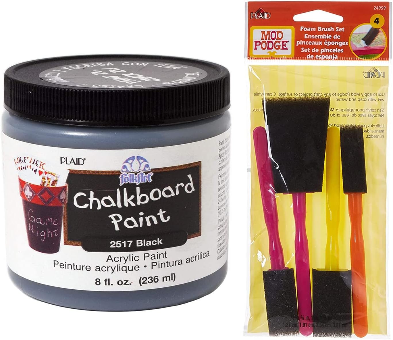ART SUPPLIES Chalkboard Paint Kit | Quality Black [...]