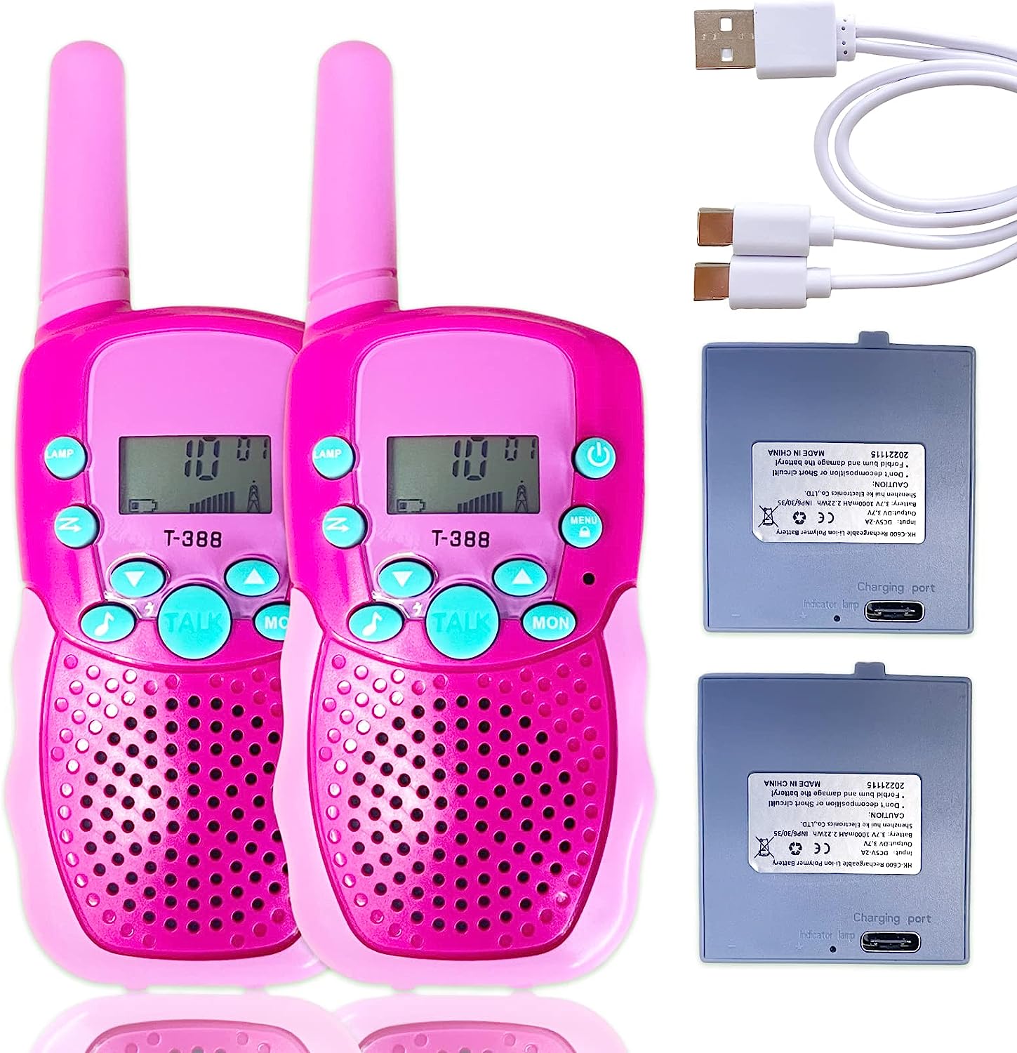 Rechargeable Walkie Talkies for Kids, 36 Hours Working [...]