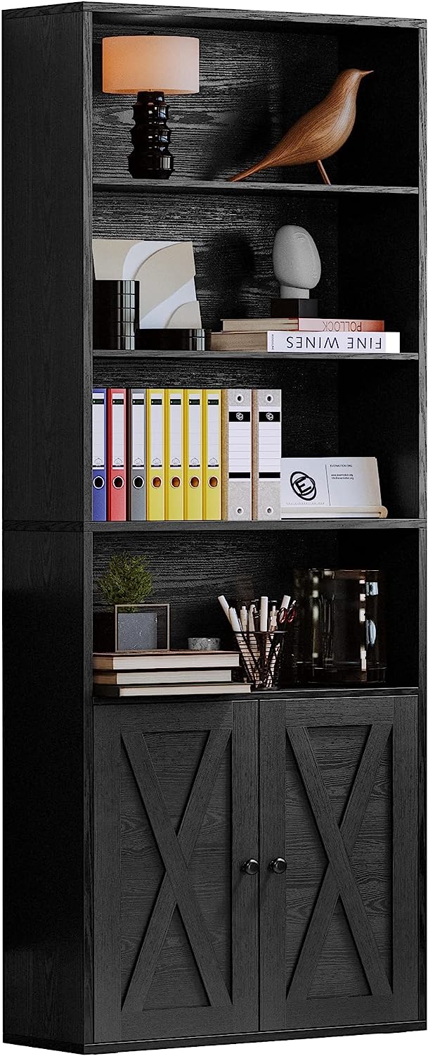 IRONCK Industrial Bookshelves and Bookcases with Doors [...]