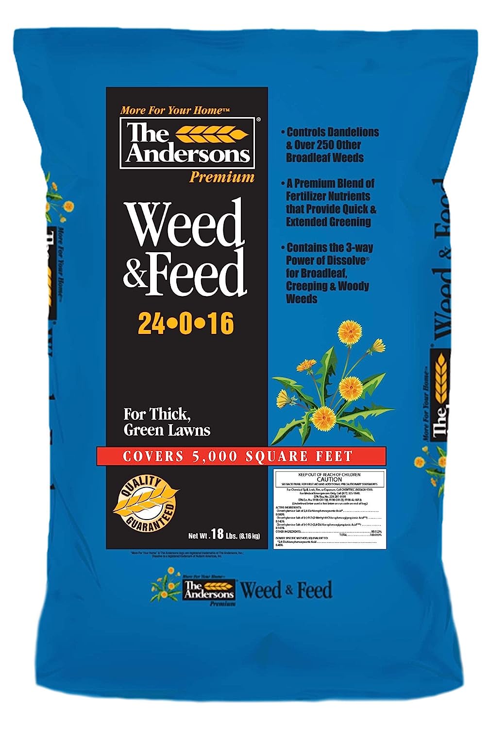 The Andersons Premium Weed and Feed 24-0-16 - Covers [...]