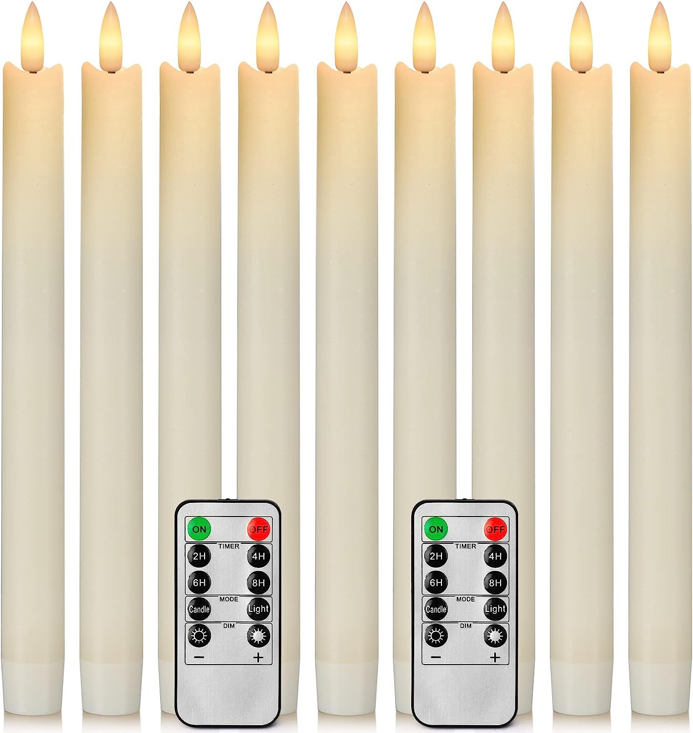 YOROXRG Flameless Taper Candles Flickering with 2 [...]