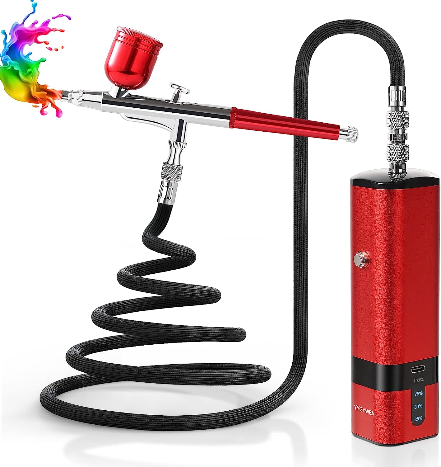 Cordless Airbrush Kit with Compressor, 32PSI Handheld [...]
