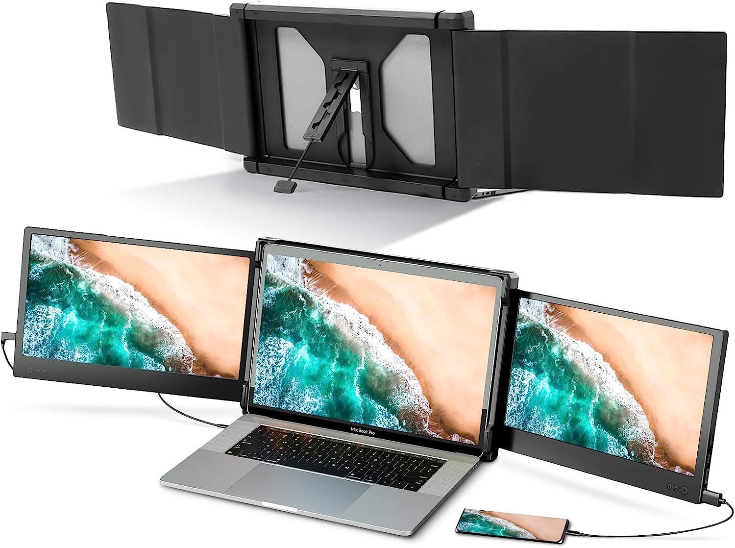P2 Triple Portable Monitor for Laptop Screen Extender [...]
