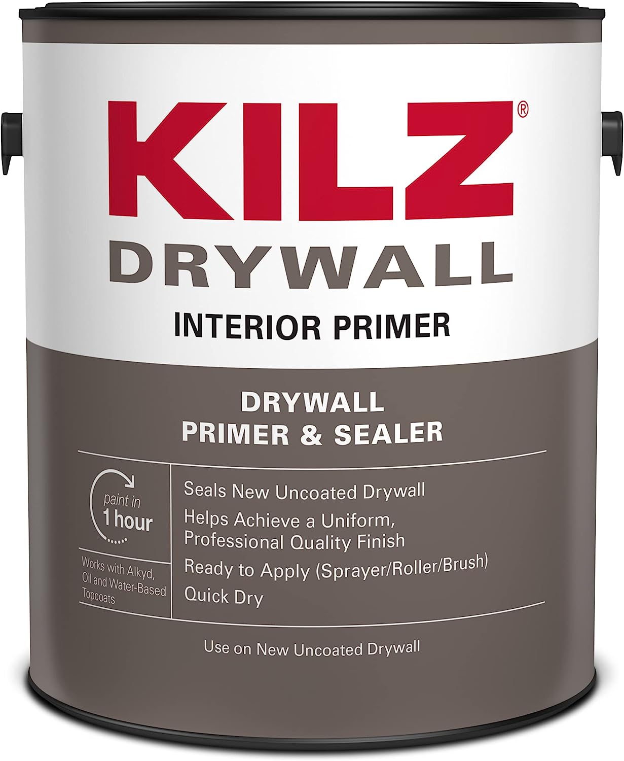 KILZ Drywall Primer & Sealer, Interior, Flat, White, 1 [...]
