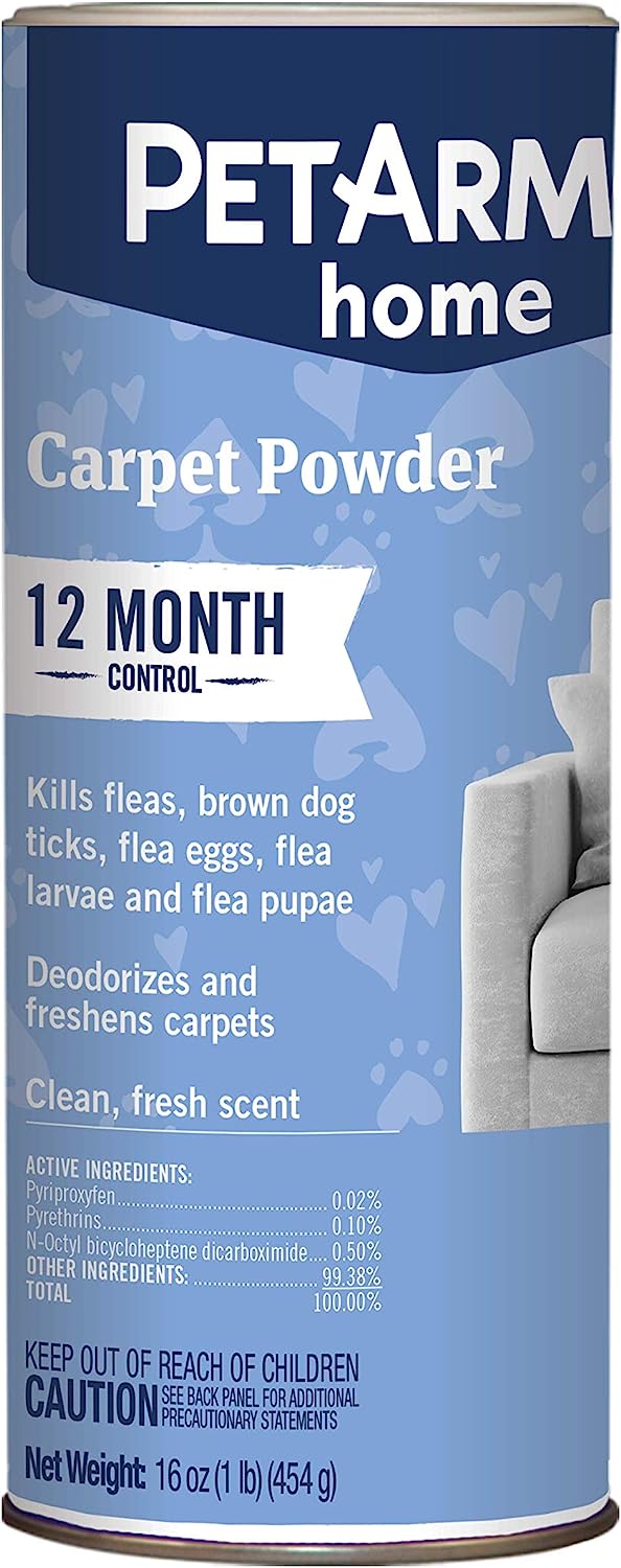 PETARMOR Home Carpet Powder for Fleas and Ticks, [...]