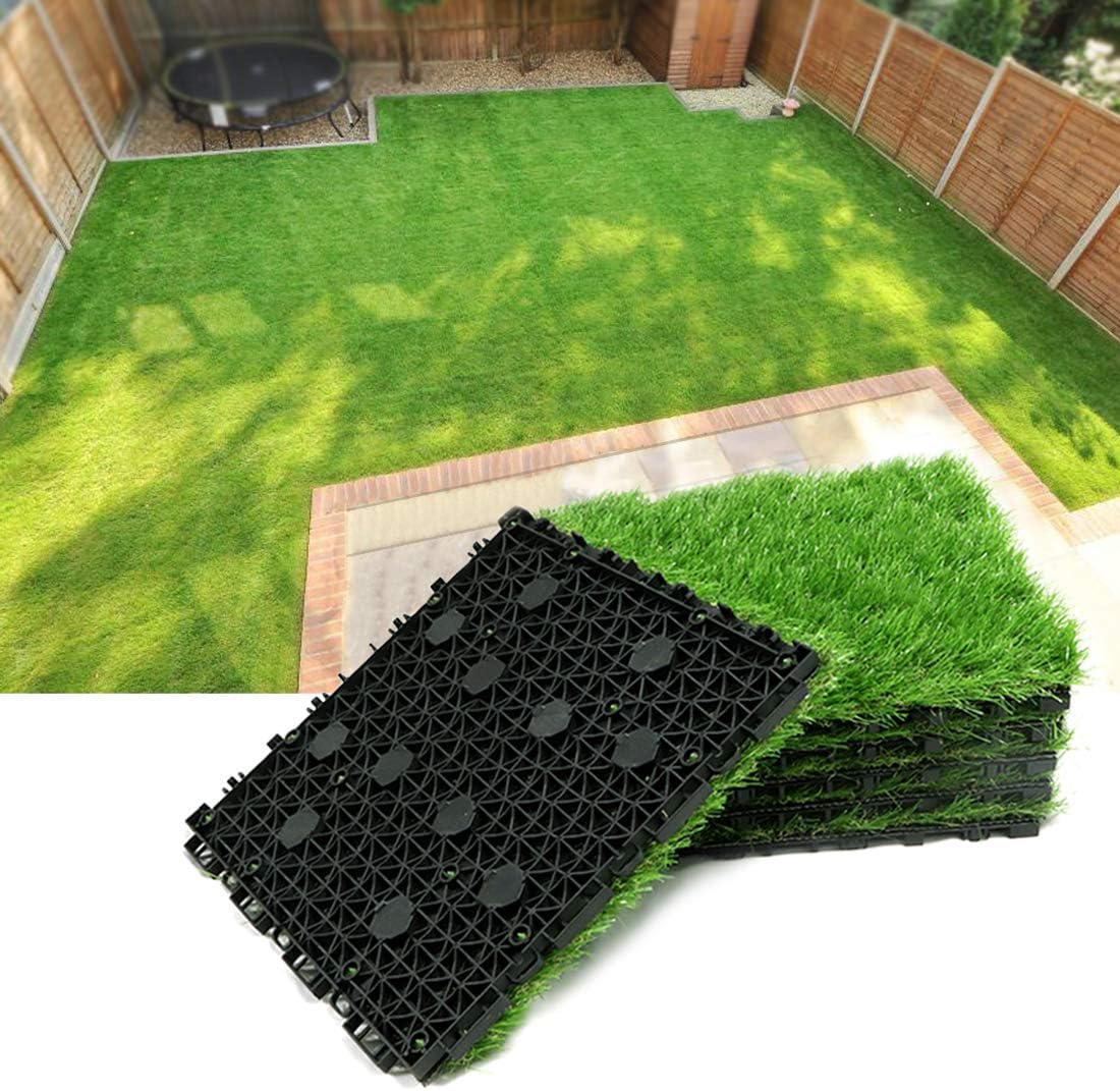 PROGOAL Artificial Grass Turf Tile Fake Grass Flooring [...]