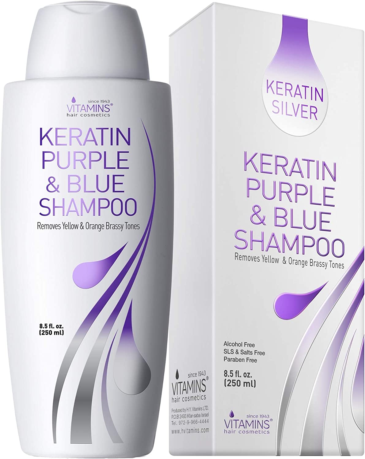 Vitamins Keratin Purple Toning Shampoo - Violet Blue [...]
