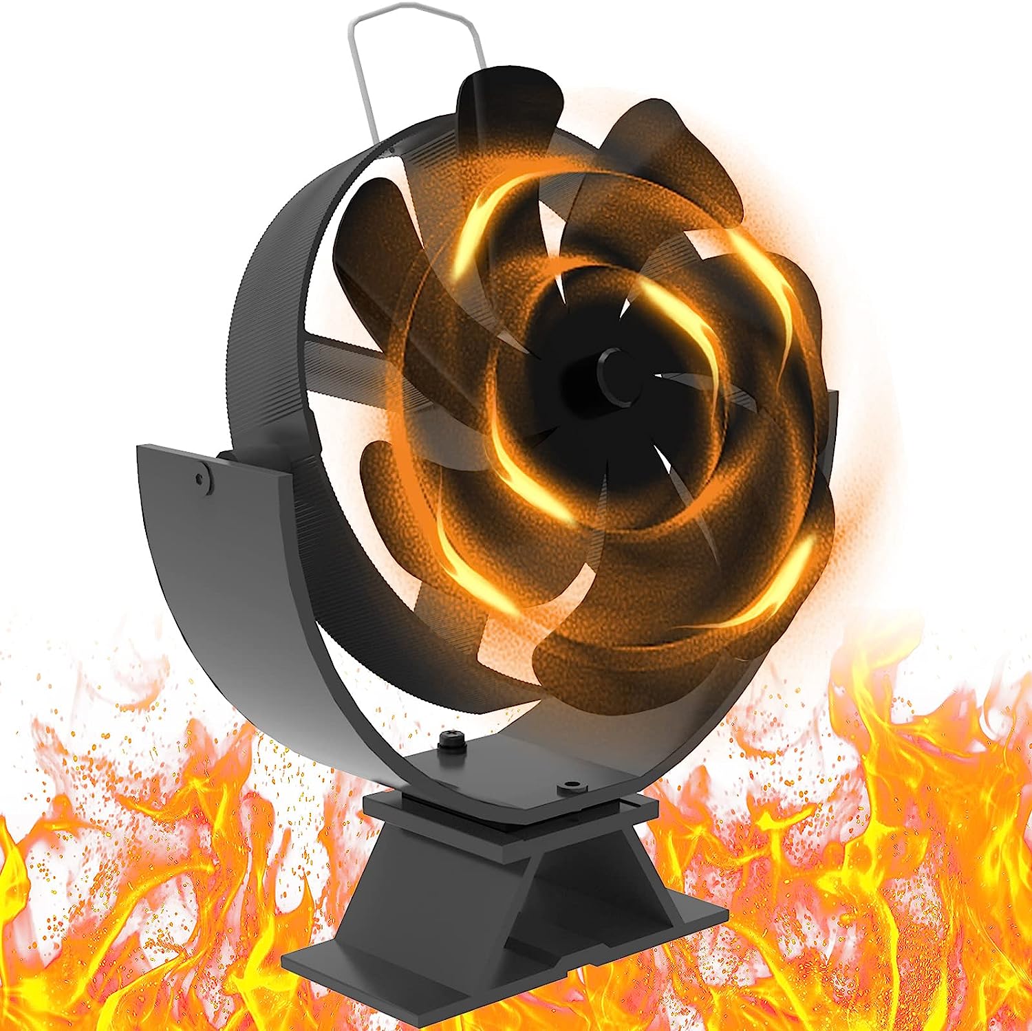 Wood Stove Fan, 7-Blade Heat Powered Fireplace Fan, [...]