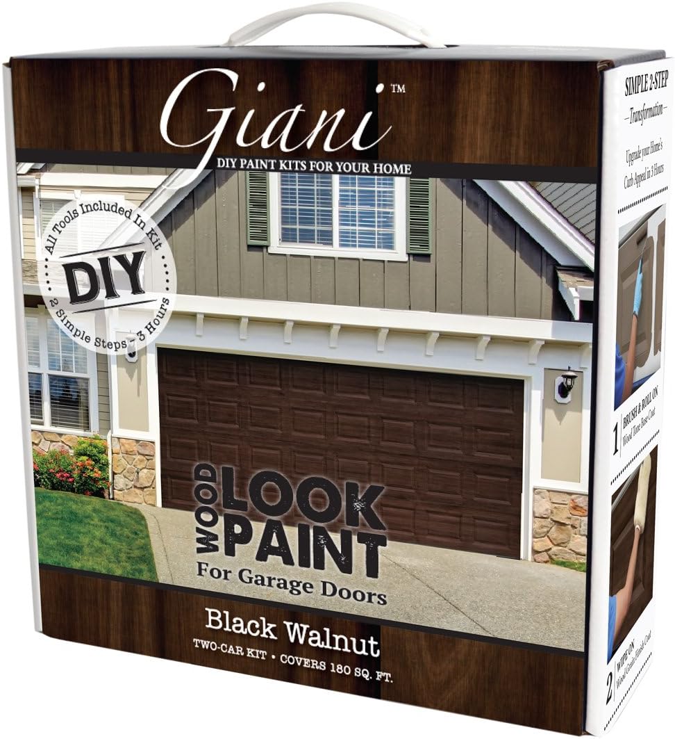 Wood Look Paint Kit for Garage Doors (Black Walnut) ,1 [...]