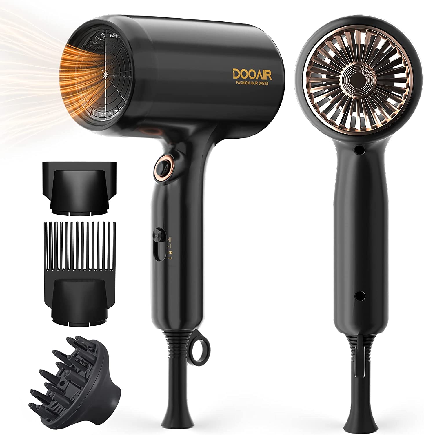 Professional Ionic Hair Dryer with Diffuser, DOOAIR [...]