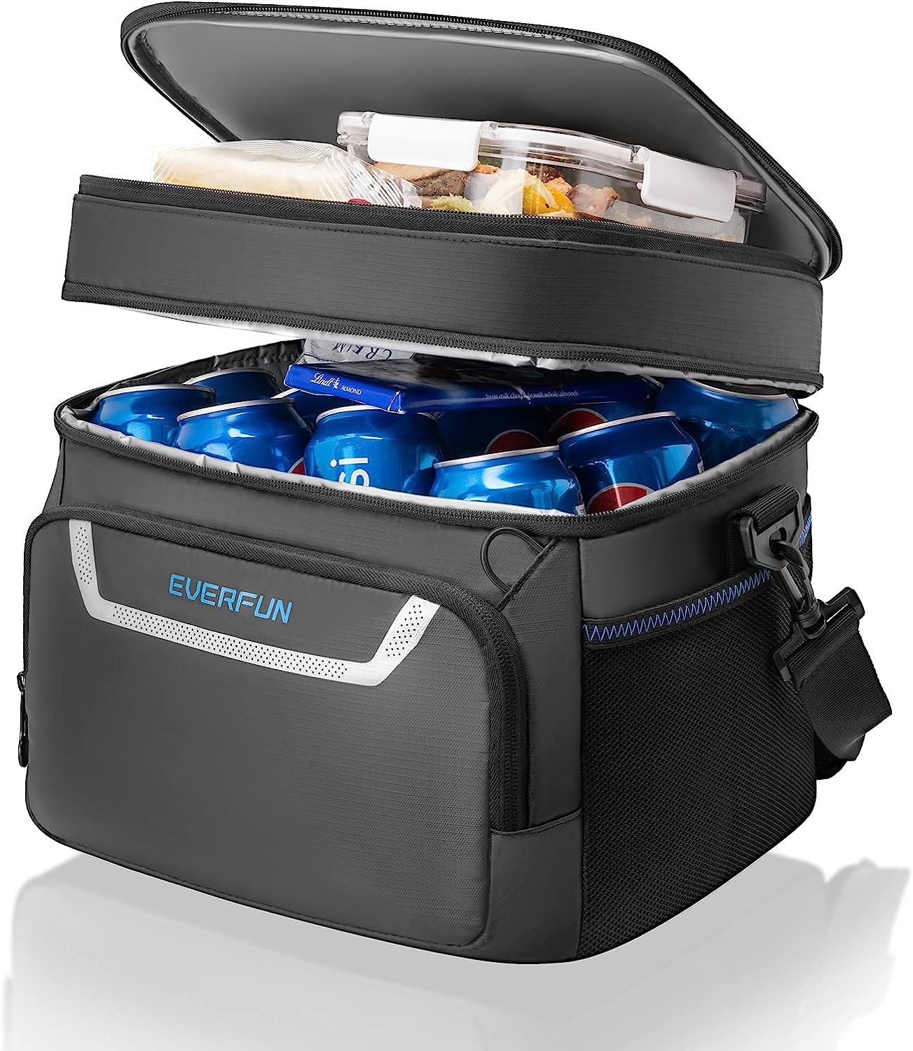 EVERFUN Insulated Cooler Bag Dual Compartments Soft [...]