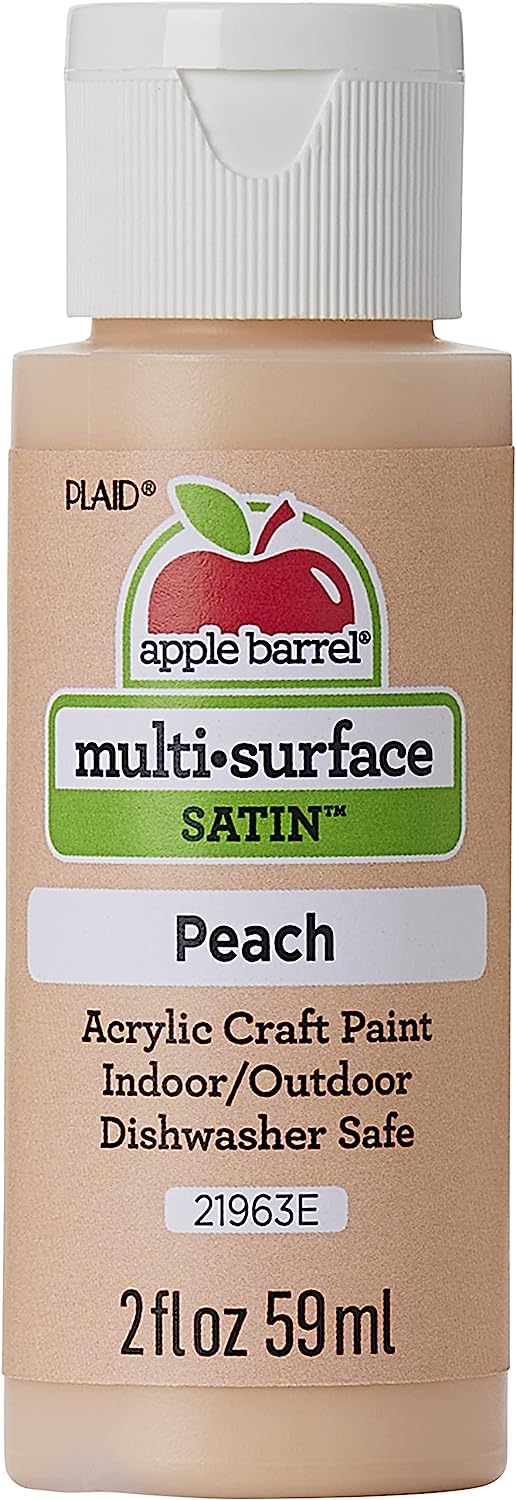 Apple Barrel Multi Surface Acrylic Paint, 2 oz, Peach [...]