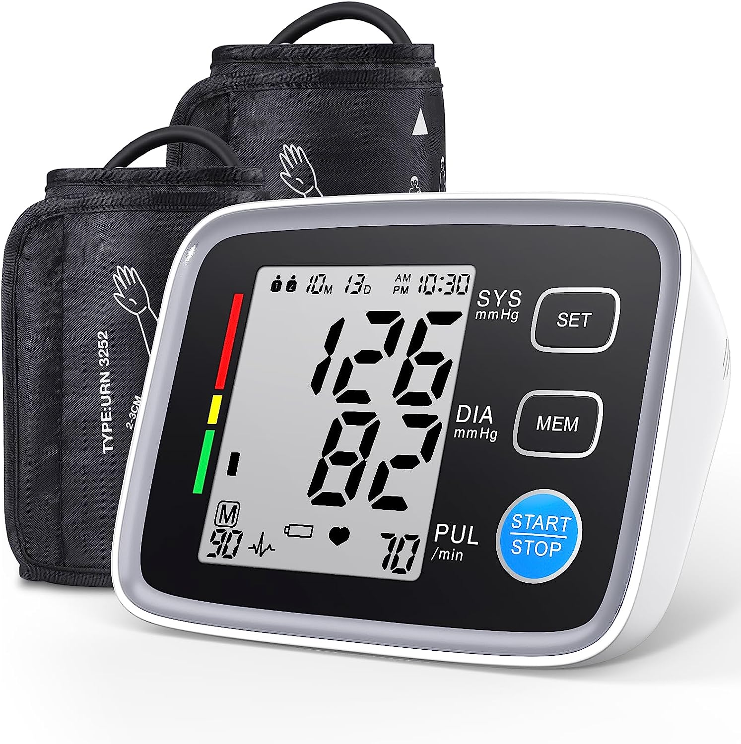ALPHAGOMED Accurate Blood Pressure Monitor 2 Cuff [...]
