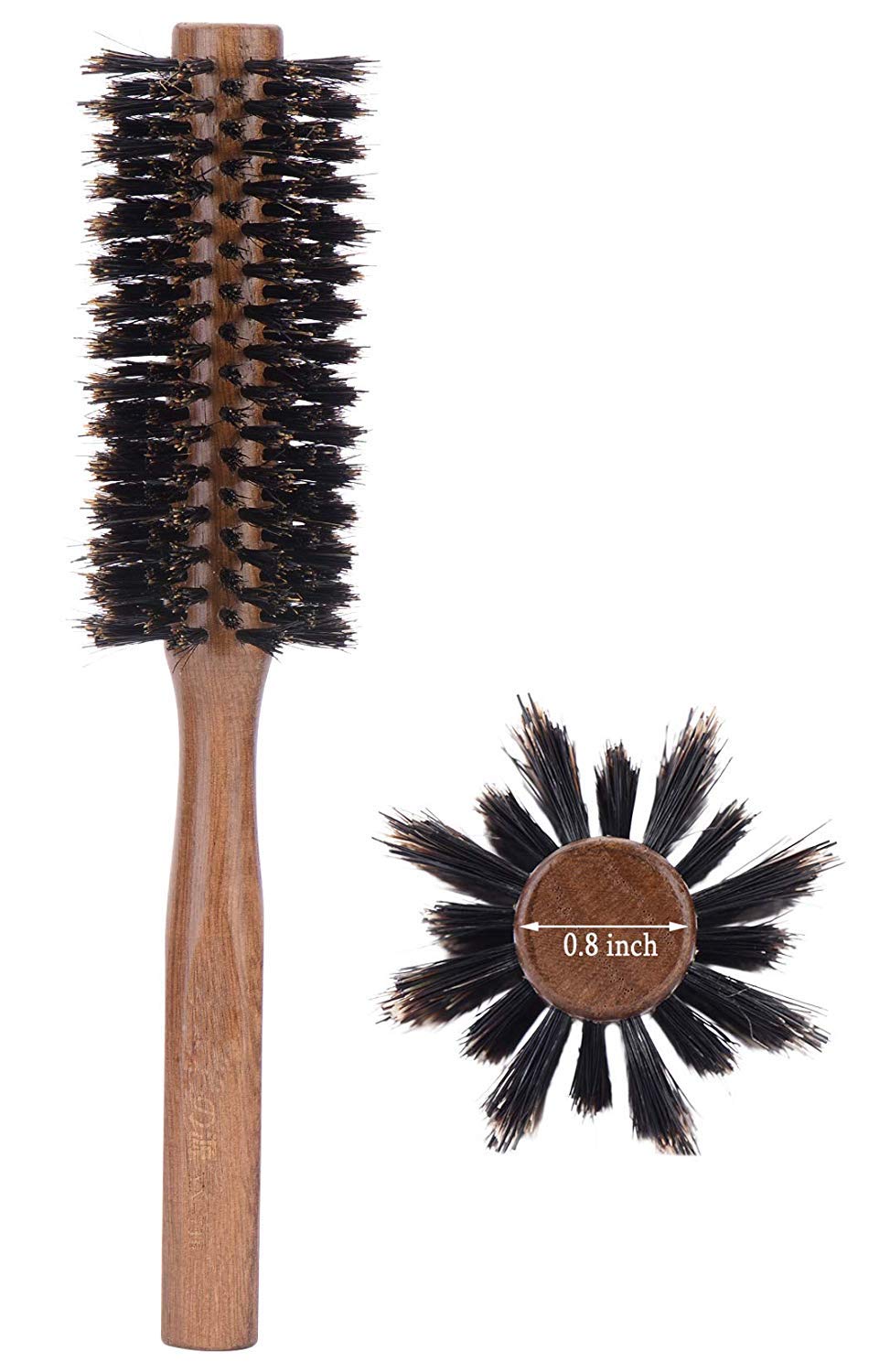 Boar Bristle Round Hair Brush for Blow Drying, 2 Inch, [...]