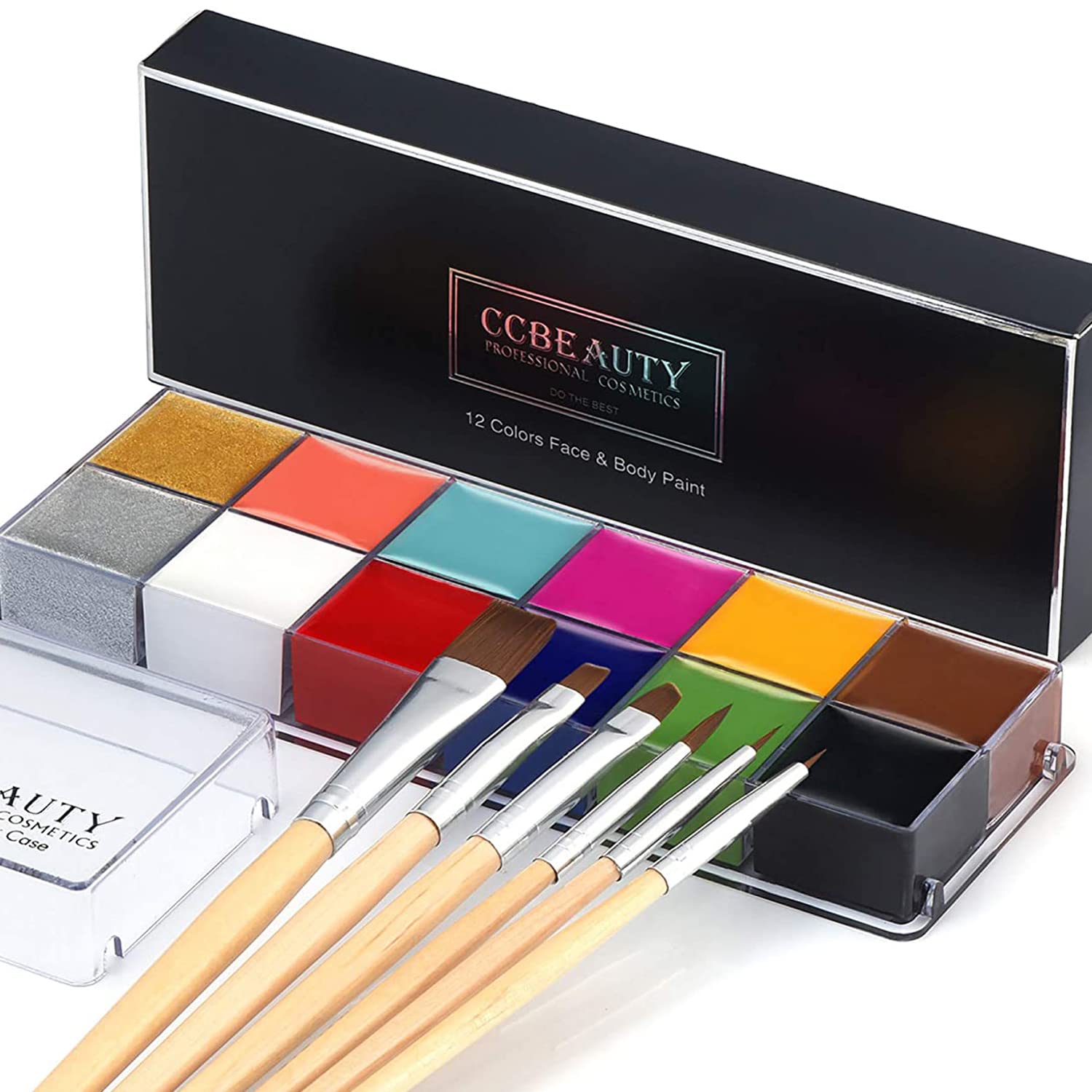CCbeauty Professional 12 Colors Face Body Paint Kit [...]