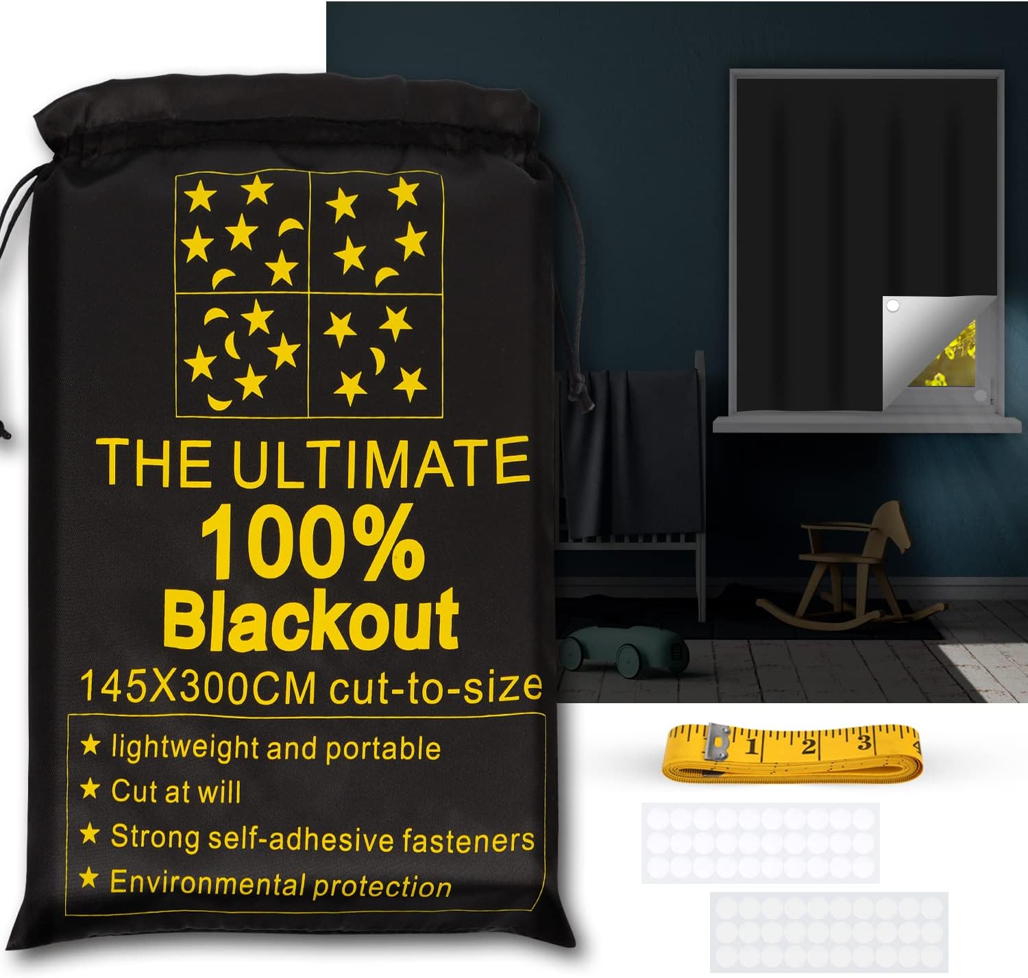 RUseeN Portable Blackout Shades (118