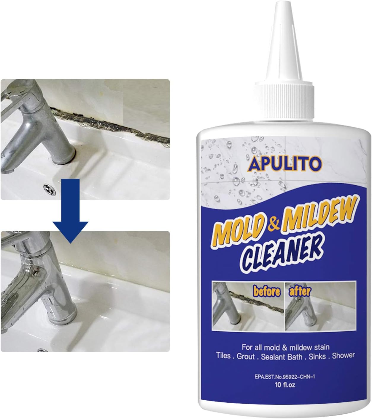 APULITO Home Mold Stain Cleaning Gel Mildew Cleaner [...]