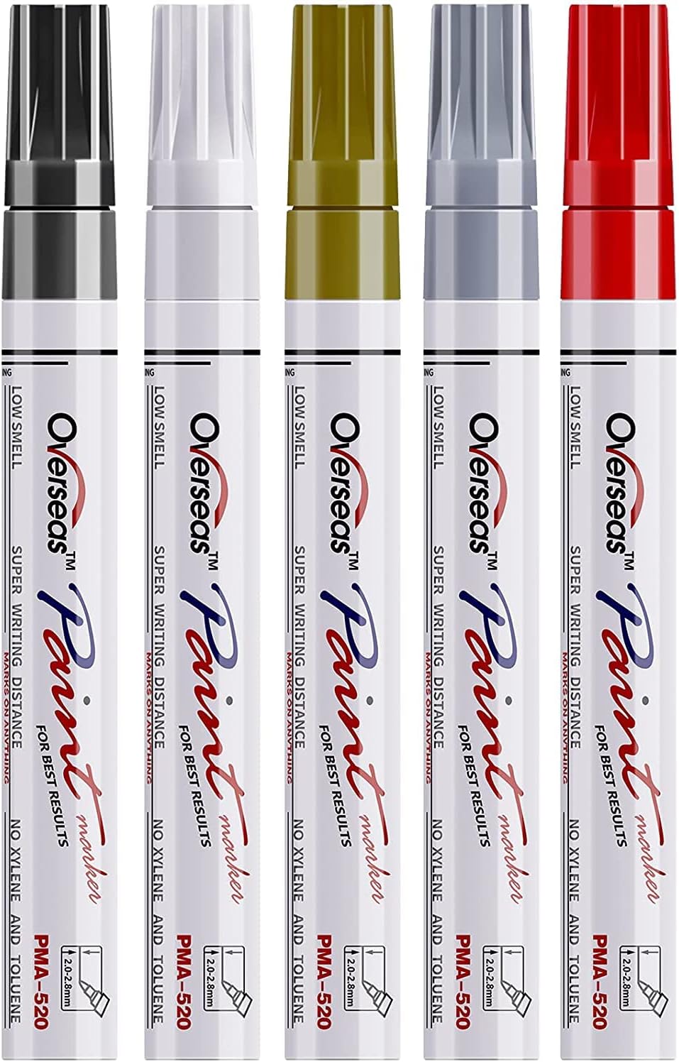 Paint Marker Pens - 5 Pack Permanent Oil Based Paint [...]