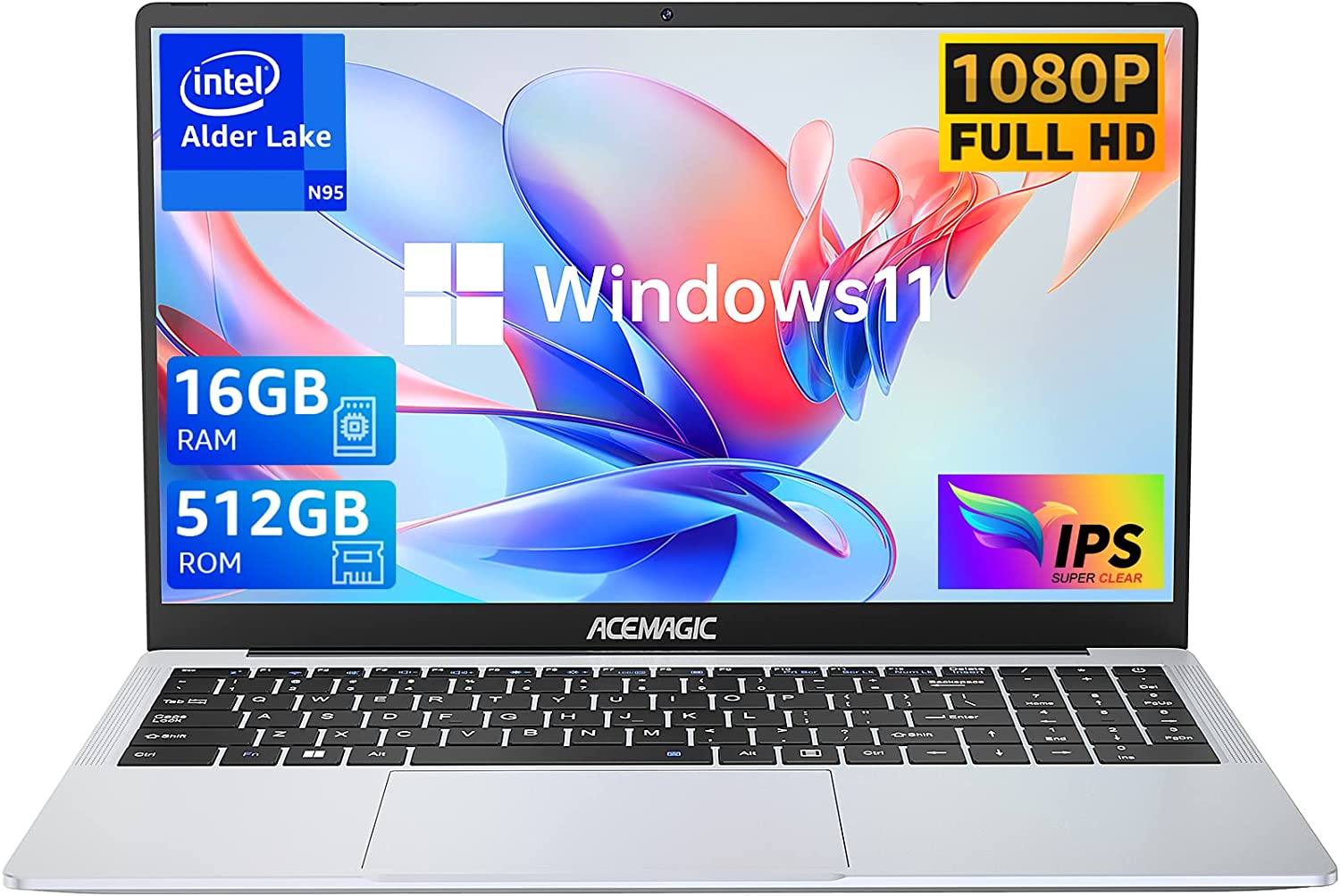 ACEMAGIC Laptop 15.6 FHD 16GB DDR4 512GB SSD, Intel [...]