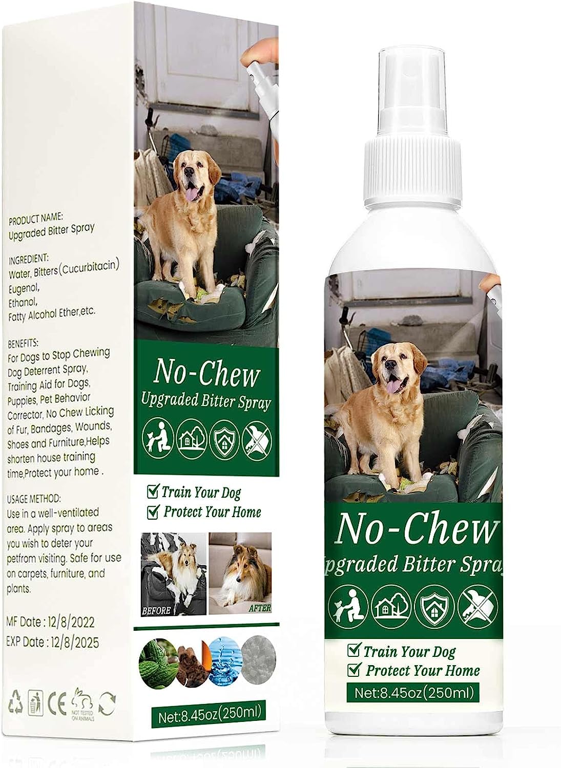 JOPROCH Bitter Apple Spray for Dogs to Stop Chewing, [...]
