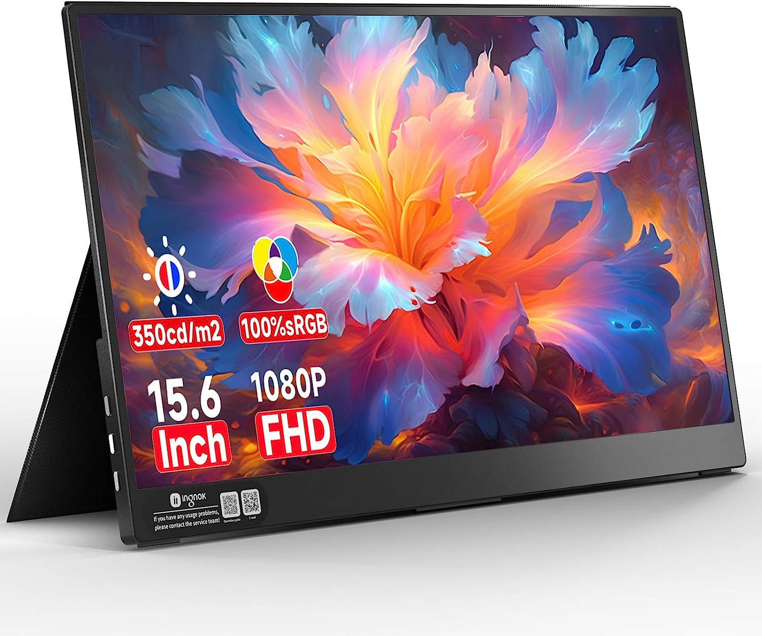 Ingnok Portable Monitor 15.6 Inch FHD 1080P IPS Laptop [...]