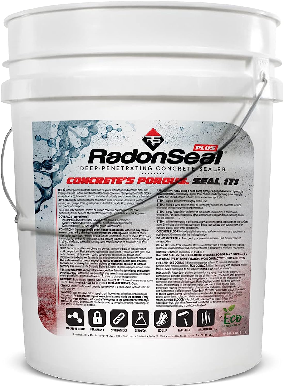 RadonSeal Plus Deep-Penetrating Concrete Sealer, [...]