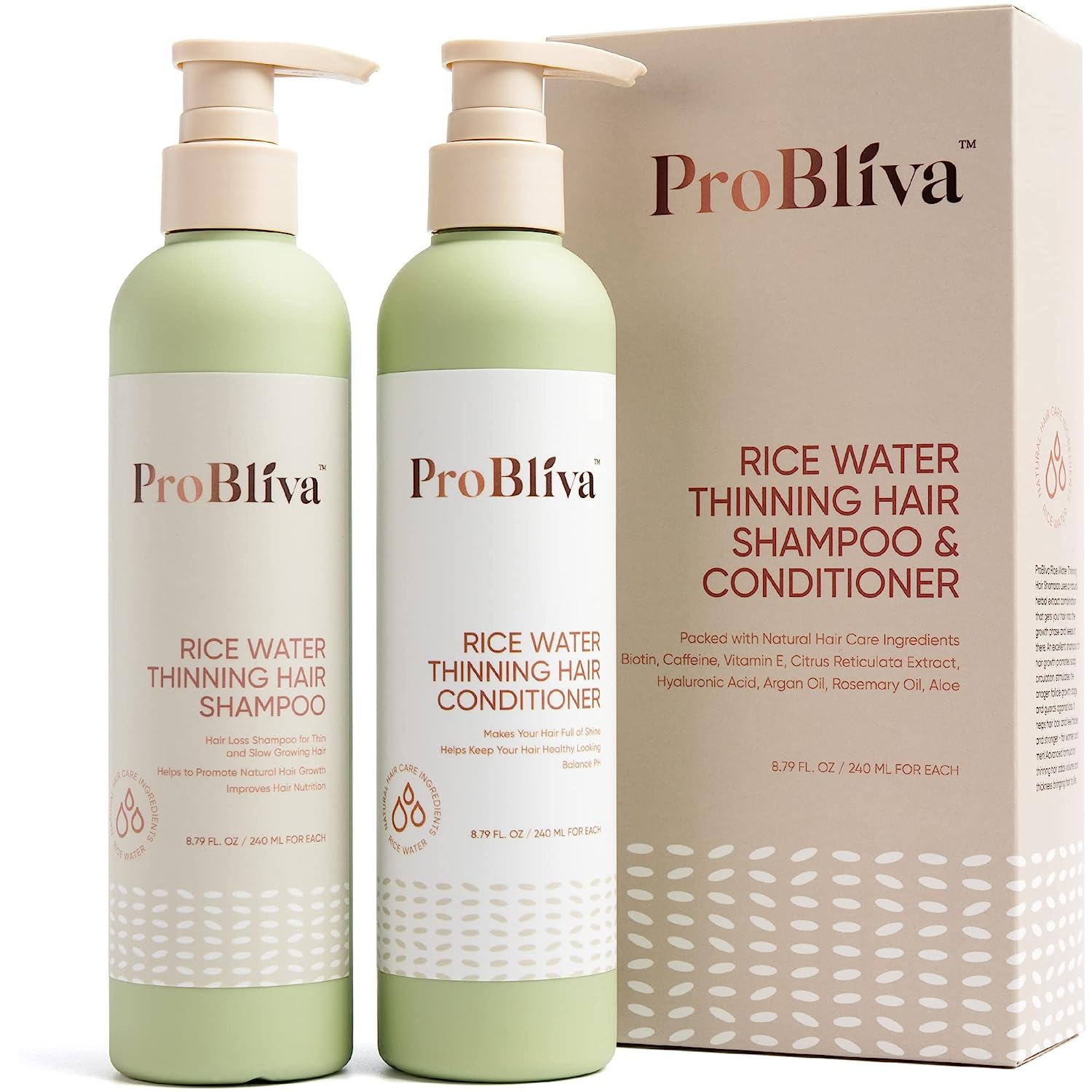 ProBliva Shampoo and Conditioner Set for Thinning [...]