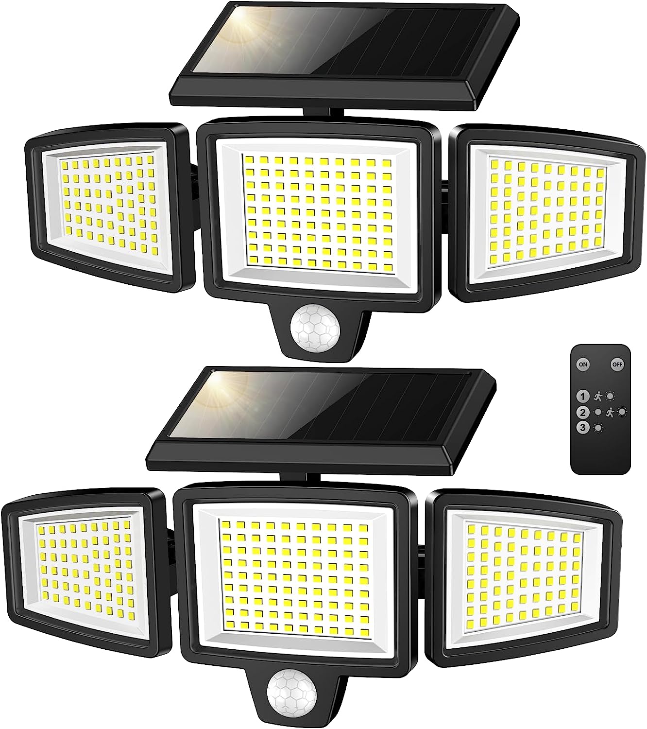 WWimy Solar Lights Outdoor, 210 LED 2500LM Motion [...]