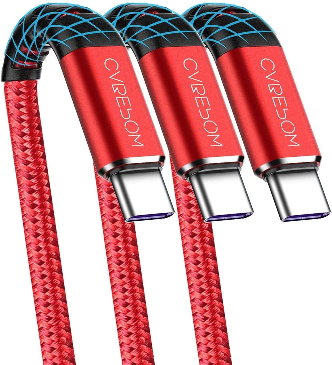 Cabepow USB A to Type C Cable, [3Pack] 6Ft Fast [...]