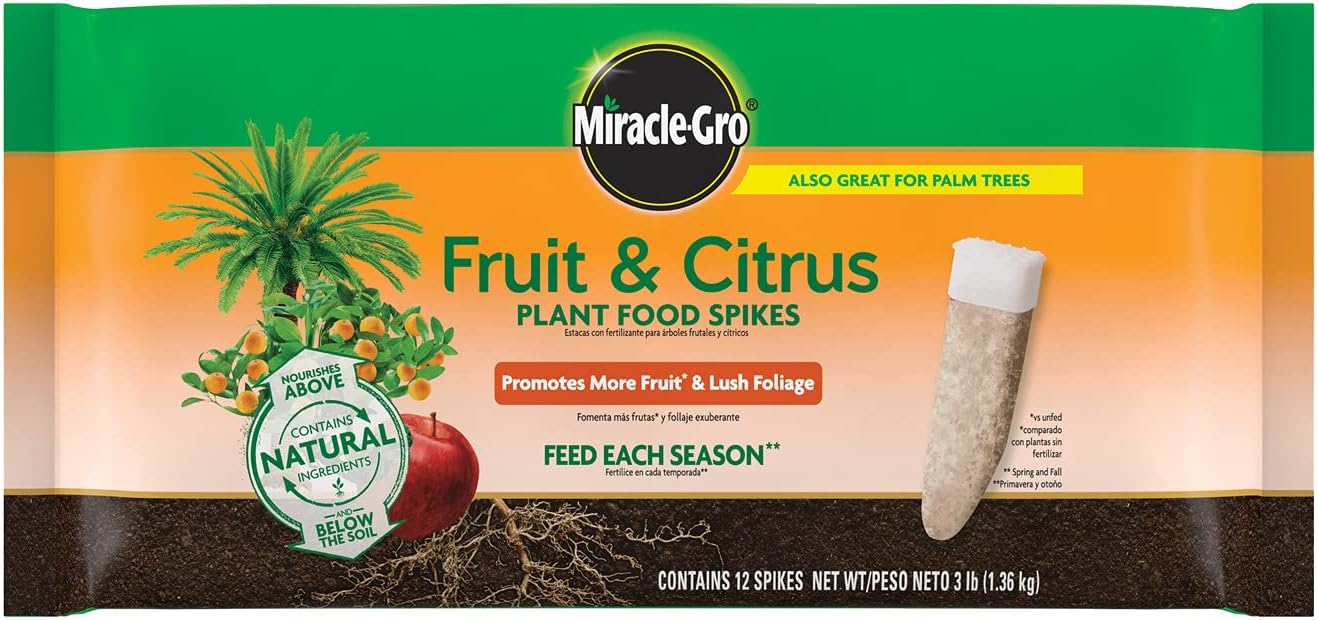 Miracle-Gro Fruit & Citrus Plant Food Spikes 12 per Pack
