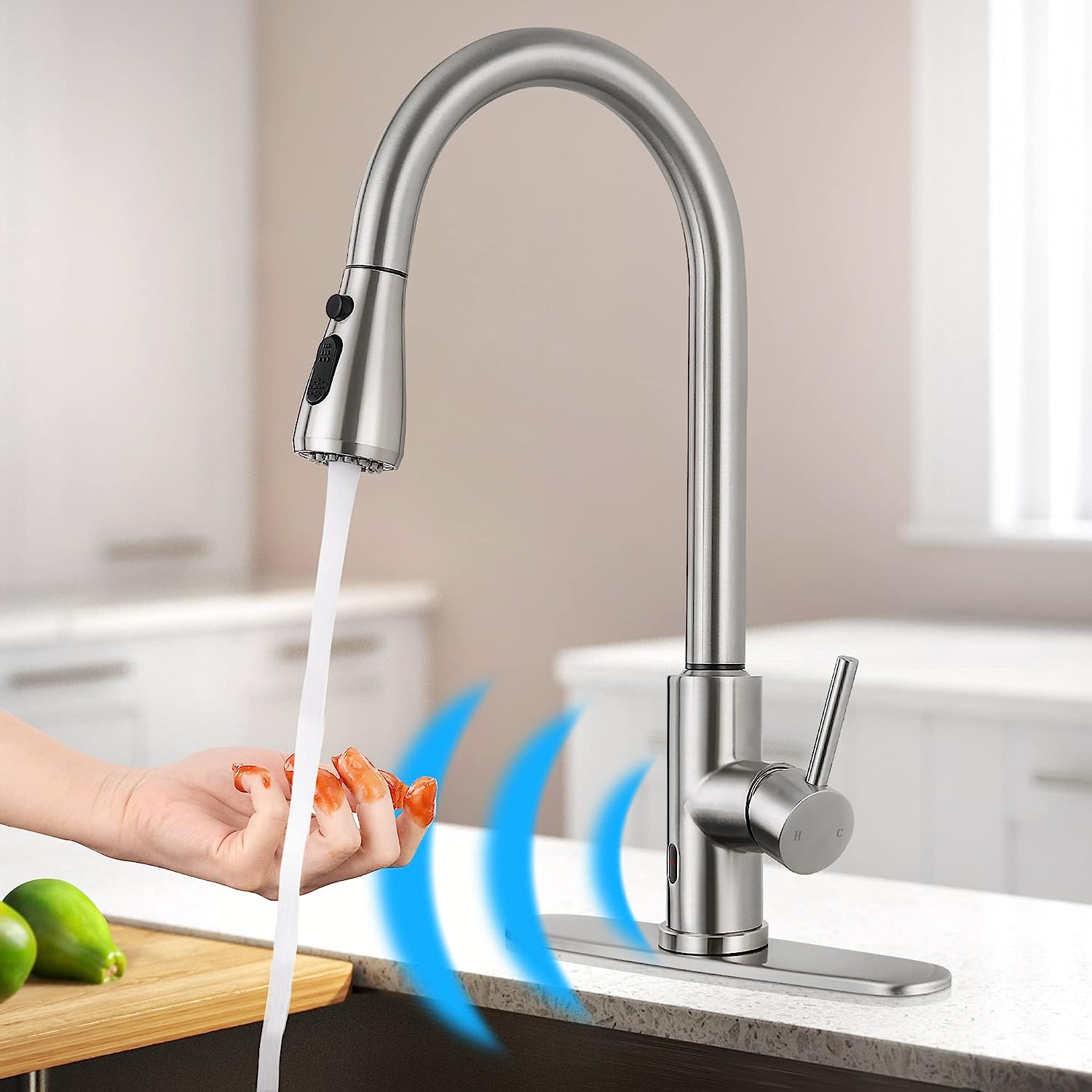 Qomolangma Touchless Kitchen Faucet with Pull Down [...]