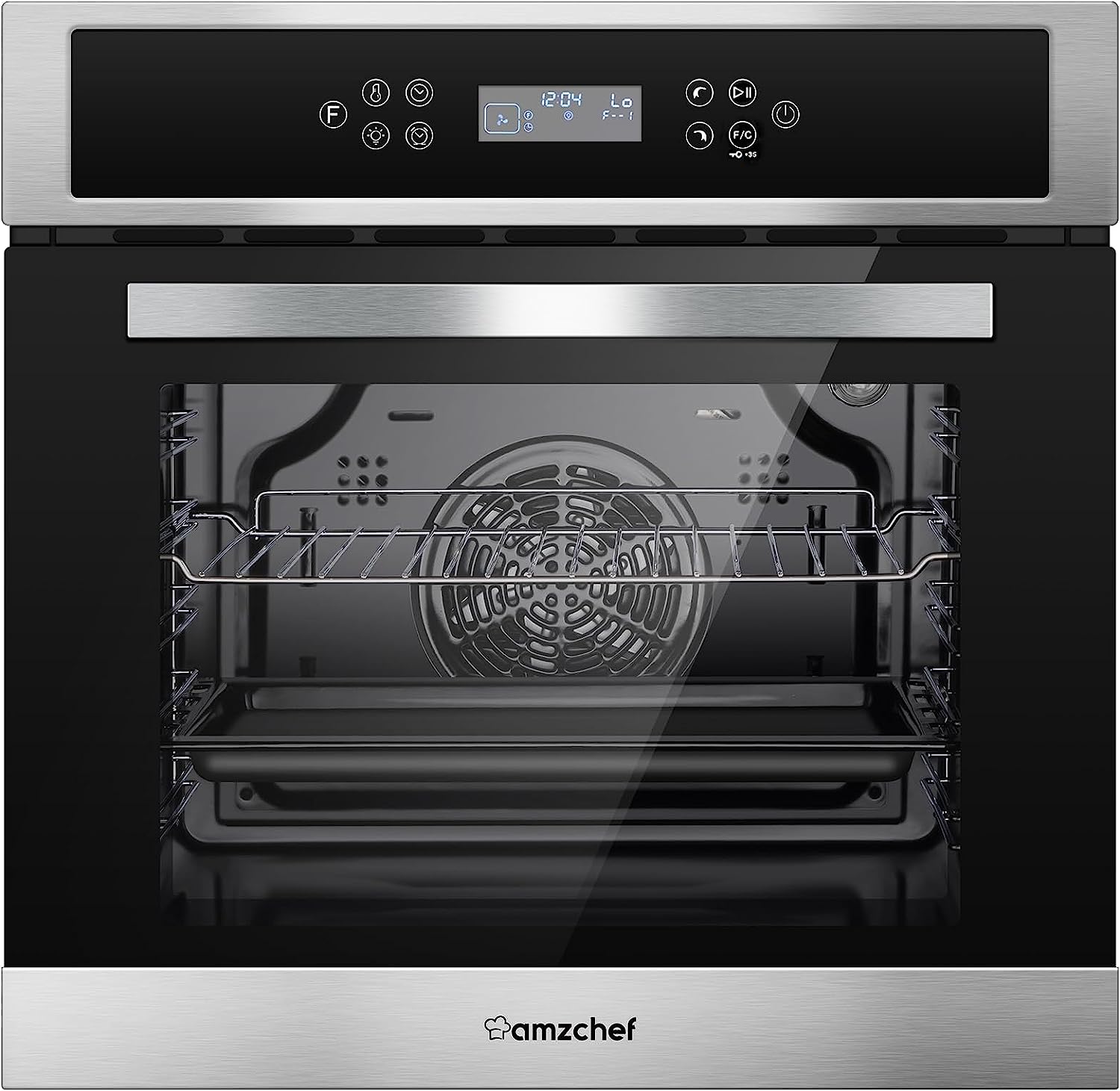 Wall Ovens 24 Inch Electric, Amzchef Built-in Single [...]